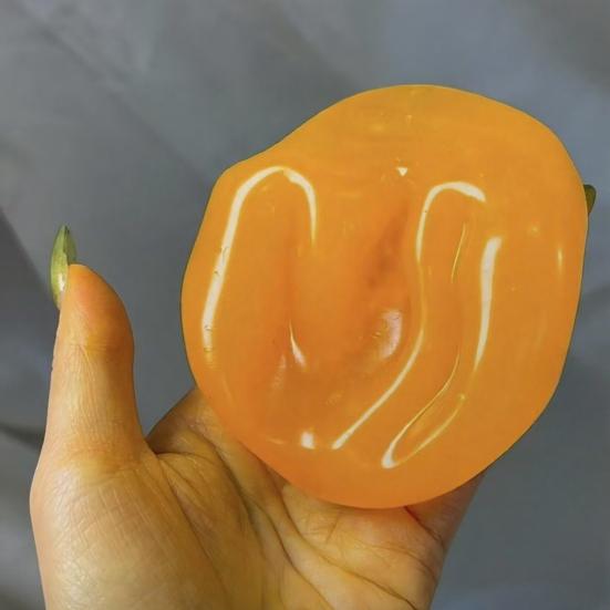 Green Grape Squeeze Toy Anxiety Relief DIY Shapeable Coconut Oil Stress Ball Soft Stretchy Moldable Transparent Ball Sensory Fidget Toy Party