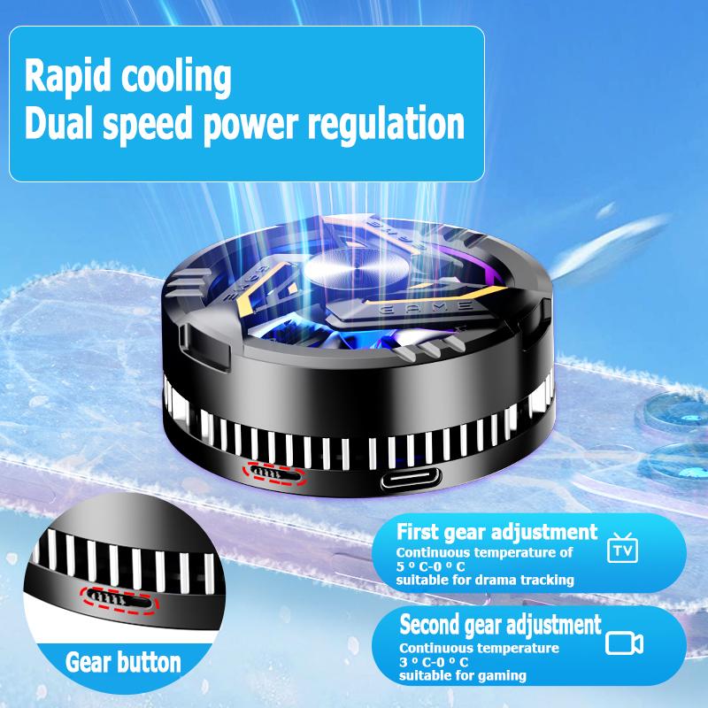 Магнитный кулер для телефона GT28, портативный полупроводниковый радиатор для телефона, быстрое охлаждение, кулер для телефона, мобильный игровой вентилятор для потокового видео, телефон