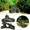 1 Pcs Fish Tank Landscap Decorative Moss Tree House Resin Cave Aquarium Decoration Supply