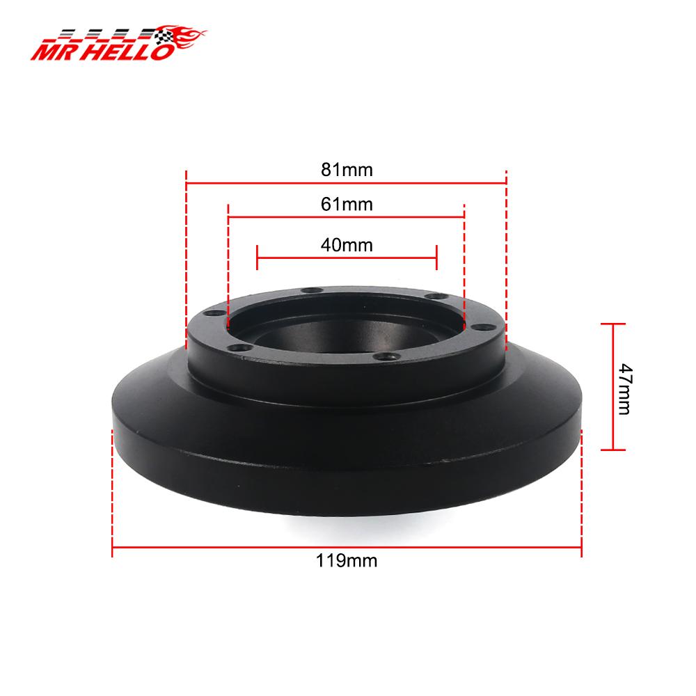 E46H Aluminum Steering Wheel Short Hub Adapter Quick Release Boss Kit for BMW Z4 Z4M E85 2001-2006