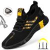 Summer Men Work Shoes Women Breathable Steel Toe Safety Shoes Men For Work Sneakers Puncture-Proof Indestructible Safety Boots