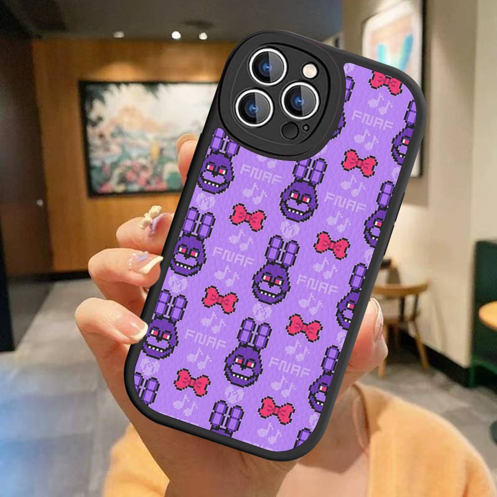 F-FNAF Пять ночей с Фредди Чехол для телефона для iPhone 16 15 14 13 Pro Max 11 12 Plus Кожаный Силиконовый Чехол
