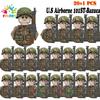 Детские игрушки 21 шт./лот Вторая мировая война N001-N095 Офицеры Солдаты Строительные блоки США Советские Великобритания Мини-фигурки Для детей Дни рождения Подарки