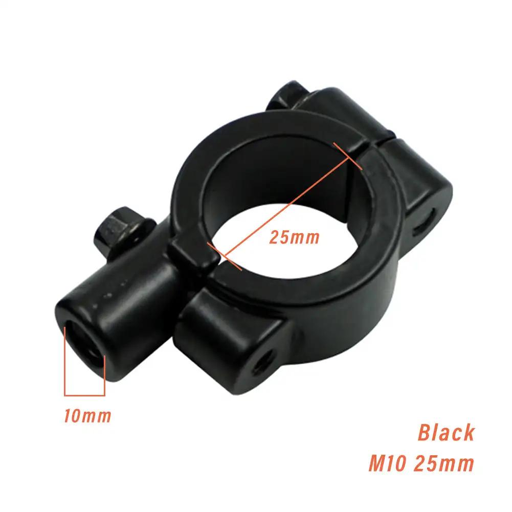 Motorcycle Rearview Handlebar Mirror Mount Holder Adapter Clamp Base For Motorbike Moped Dirt Pit Bike ATV M8 M10 22mm 25mm
