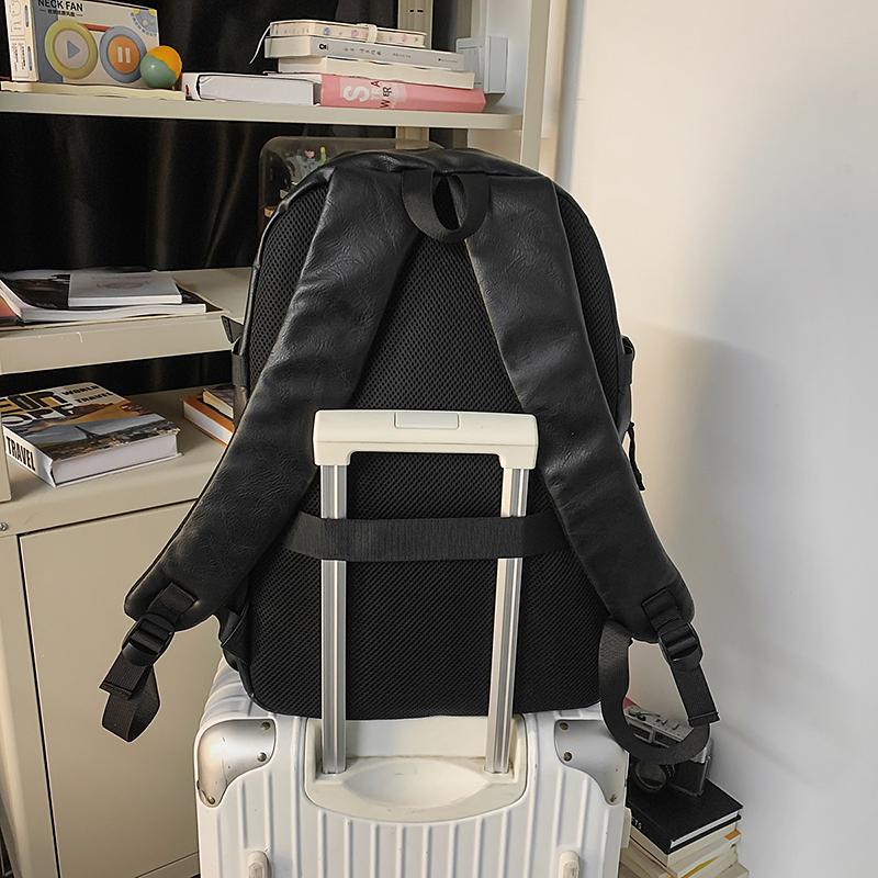 Деловой мужской рюкзак из ПУ, рюкзак для компьютера, студенческий, большой вместимости, школьный рюкзак