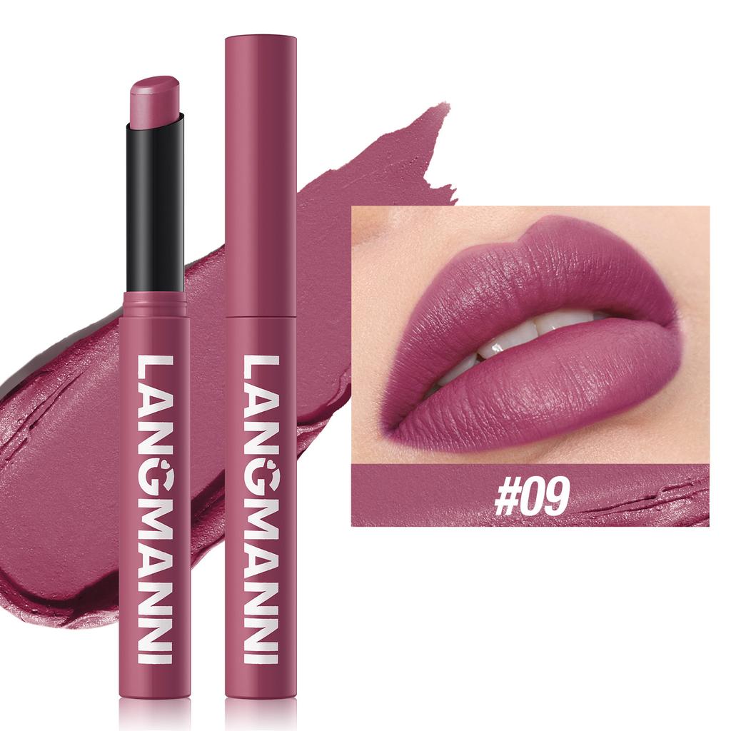 New Rotating Velvet Matte Lipstick Long Lasting Waterproof Lipstick Non-Stick Cup Lip Stain Tint Cosmetics Pencil Liner Makeup