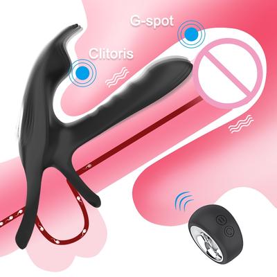 Беспроводной пульт дистанционного управления для мужчин, продлевающий эякуляцию, кольцо для пениса, вибратор, стимулятор точки G, клитор, массажер, секс-игрушки для пар