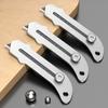 New Portable Utility Knife Stainless Steel Wallpaper Unboxing Retractable Knife Paper Cutter Office School Stationery Supplies
