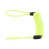 3.5 MM Motorcycle Bike Atv Scooter Disc Lock Security Reminder Cable Tool Lemon Yellow