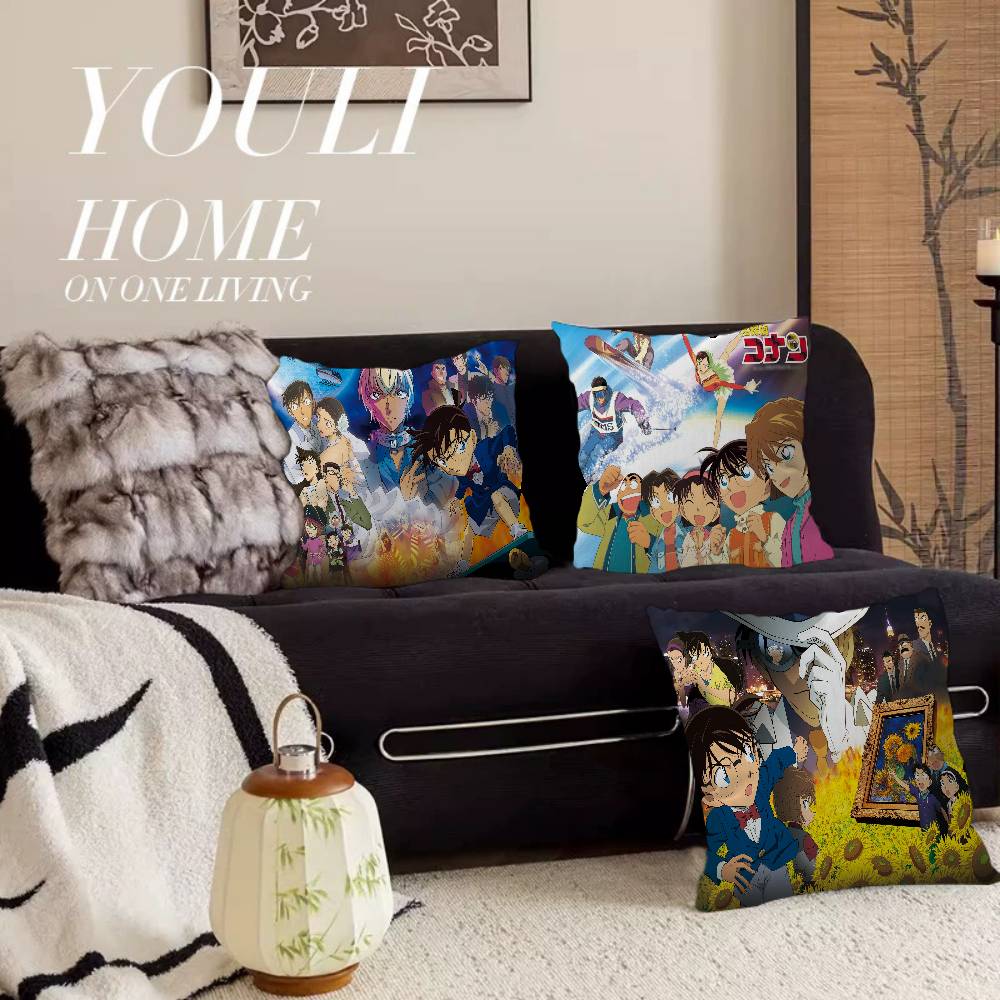 Аниме D-Детектив C-Конан Персонализированная наволочка Пылезащитный чехол Спальня Детская вечеринка Украшение Наволочка День рождения Детский подарок