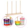 Wood Ribbon Organizer Yarn Spool Holder, Portable Tabletop Bow Maker Storage for Retail