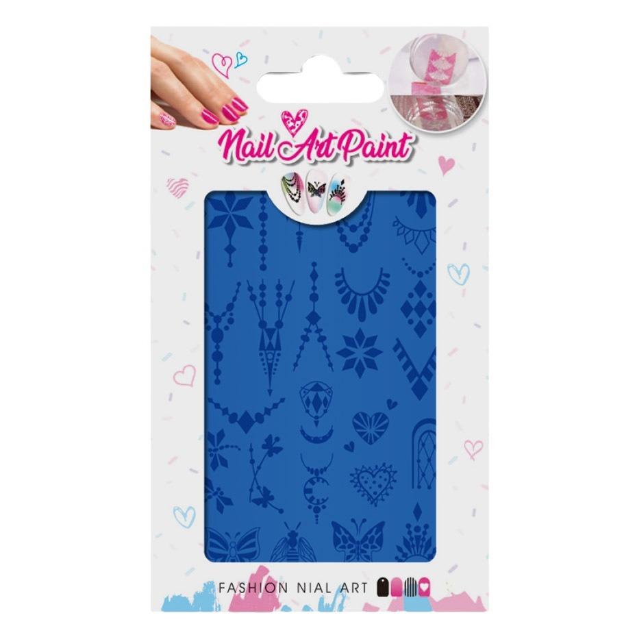 День Святого Валентина Маникюр Стальная Пластина Серия Сетки Любовь Английский Бабочка Одуванчик Печать для Маникюра