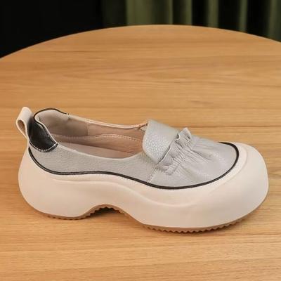 Женские мокасины на платформе, дизайнерская обувь на среднем каблуке, повседневная обувь на осень, новый бренд 2024 года, трендовое платье для прогулок Zapatillas Mujer