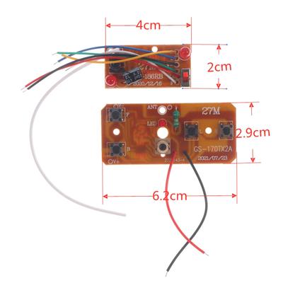 4-канальный Rc пульт дистанционного управления 27 МГц схема Pcb передатчик приемник плата радиосистема для Rc автомобиля