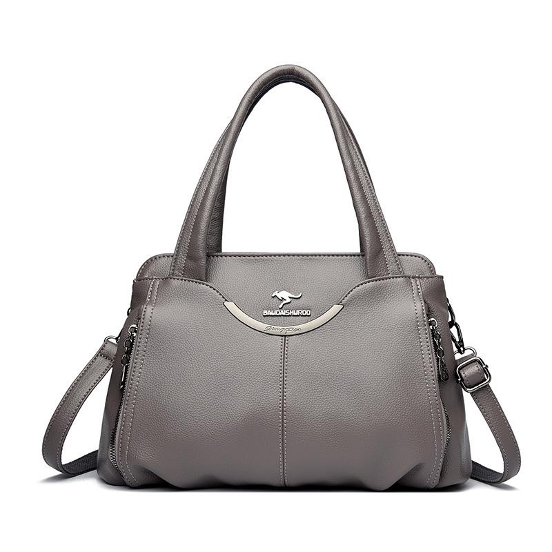 Простая женская сумка среднего возраста для мам, большая вместимость, сумка через плечо на одно плечо