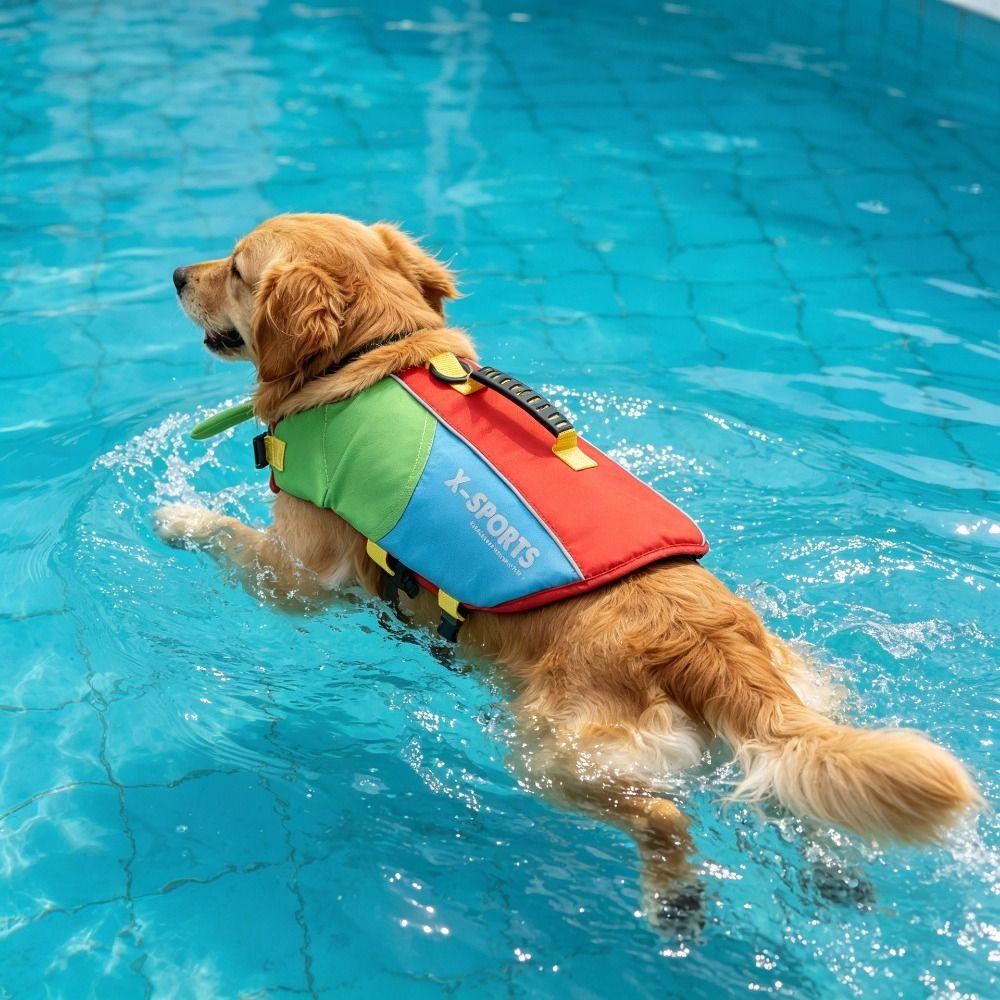 Waterproof Dog Swimming Vest Tear Resistant Pet Flotation Vest Dog Buoyancy Vest  Outdoor Water
