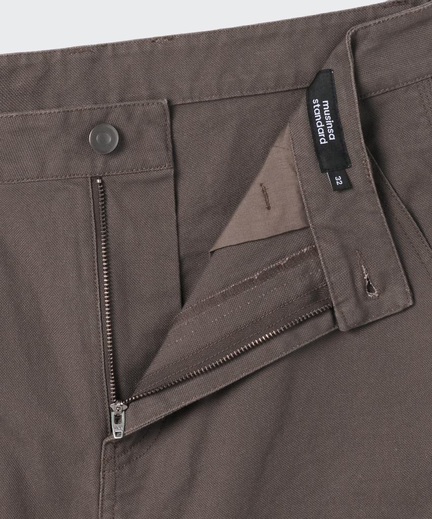 MUSINSA STANDARD Canvas Regular Fit Double Knee Carpenter Pants [Dusty Khaki]