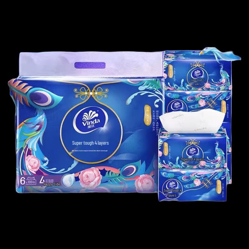 Vinda 4-Ply Soft Pack Facial Tissues