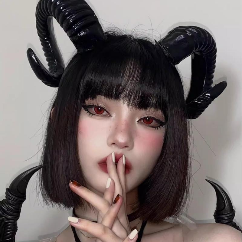 1 Piece Gothic Animal Sheep Devil Horns Headband Halloween Carnival Party Costume Props Demon Horn Headdress Cosplay Headwear