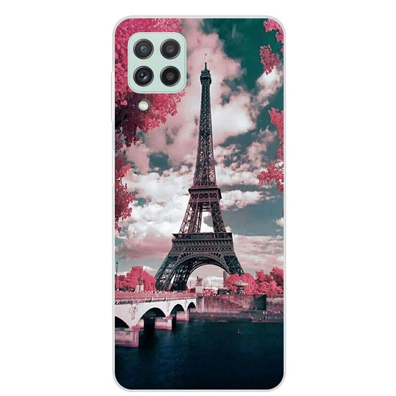 Чехол для Samsung Galaxy M22 M32 4G, задняя крышка для телефона Samsung M22, мягкий чехол для Samsung M32 4G M 22 32, черный чехол из ТПУ 6,4 дюйма