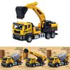 Детский сплавной игрушечный экскаватор с инерционным приводом для инженерных игр и координации рук и глаз