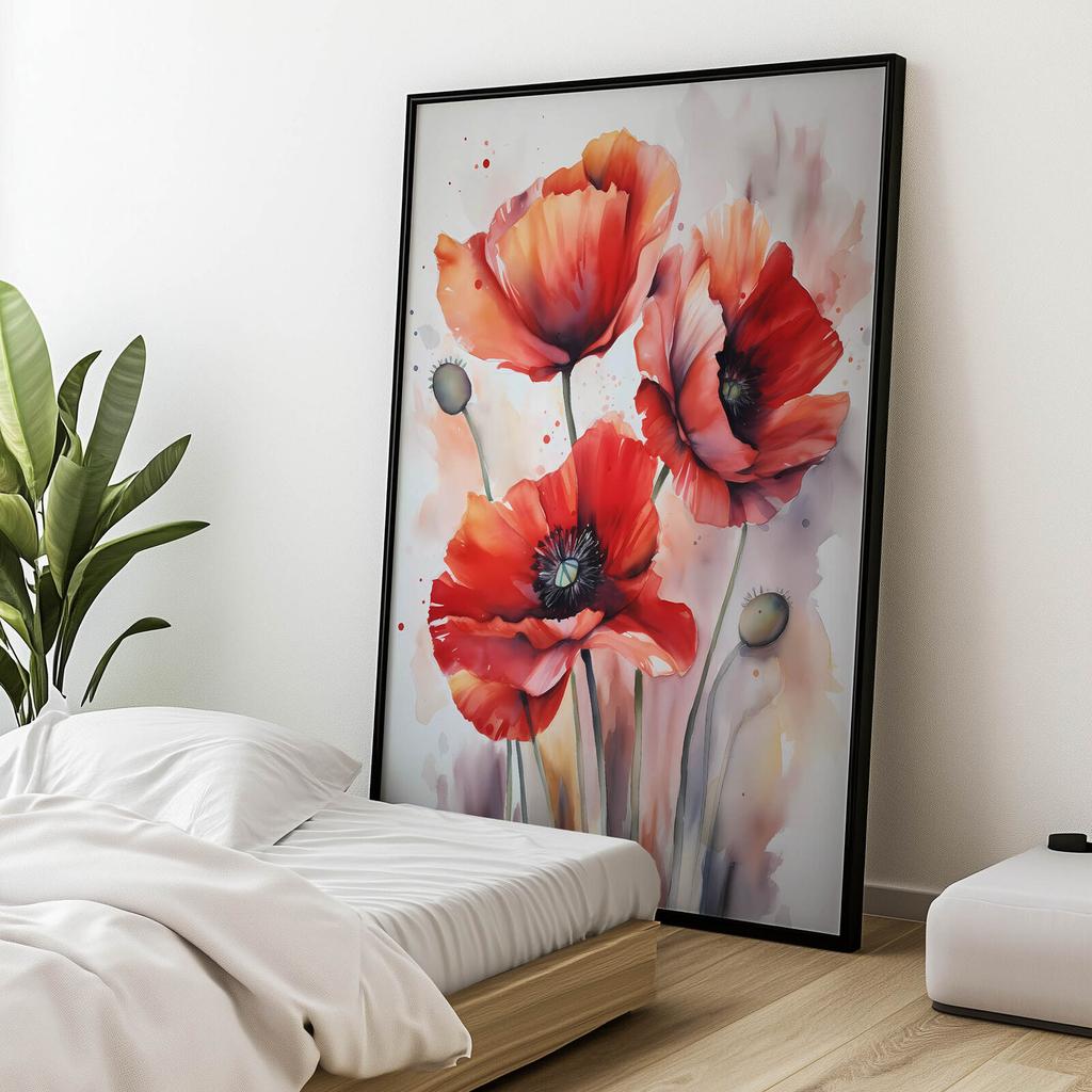 Spring Poppy Dream Spring Poppy Dream, 50X70 Cm, Frameless, Matte Paper 230 Gsm