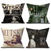 M-Mitski Cushion Cover Inches Farmhouse Decor Home Throw Pillow Covers For Couch Decorations