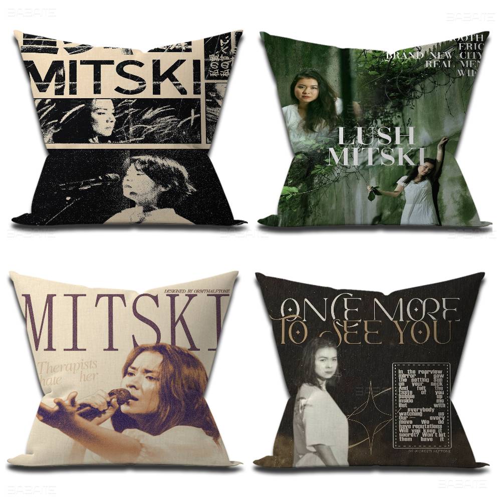 M-Mitski Cushion Cover Inches Farmhouse Decor Home Throw Pillow Covers For Couch Decorations