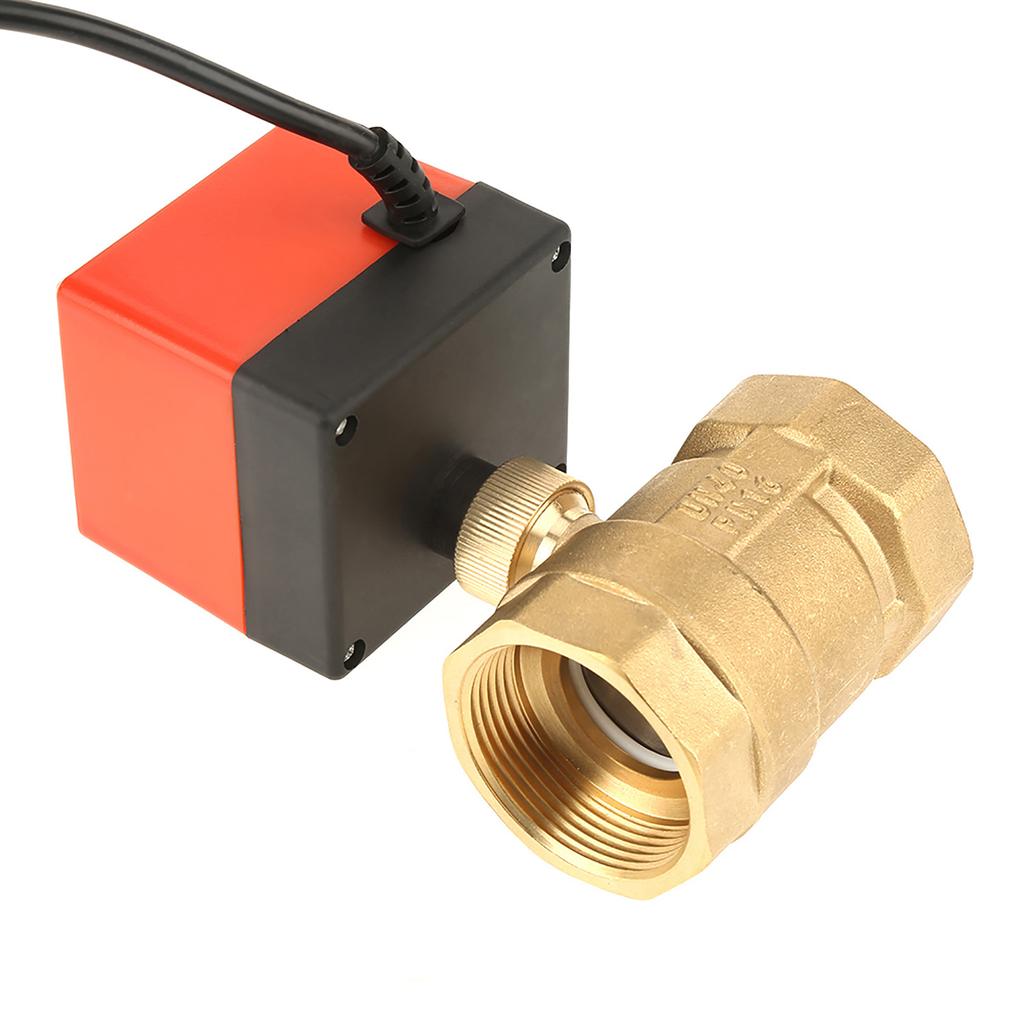 1 шт DC 12V G112" DN40 2-ходовой латунный шаровой клапан с электроприводом для кондиционера