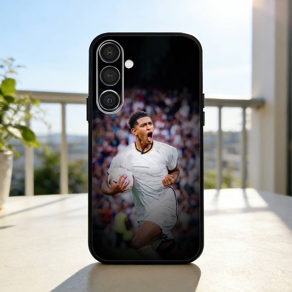 Чехол для телефона J-Jude Football B-Bellinghams для Samsung A73,72,71,53,52,51,22,91,80, Мягкий черный чехол