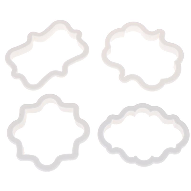 4 шт. набор формочек для печенья в винтажной рамке, пластиковые формочки для печенья, инструменты для торта