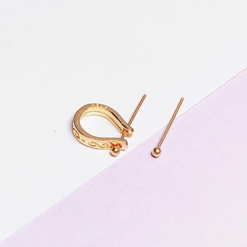 Подвеска-пряжка Peace Buckle из стерлингового серебра 925 пробы для подвесок из нефрита