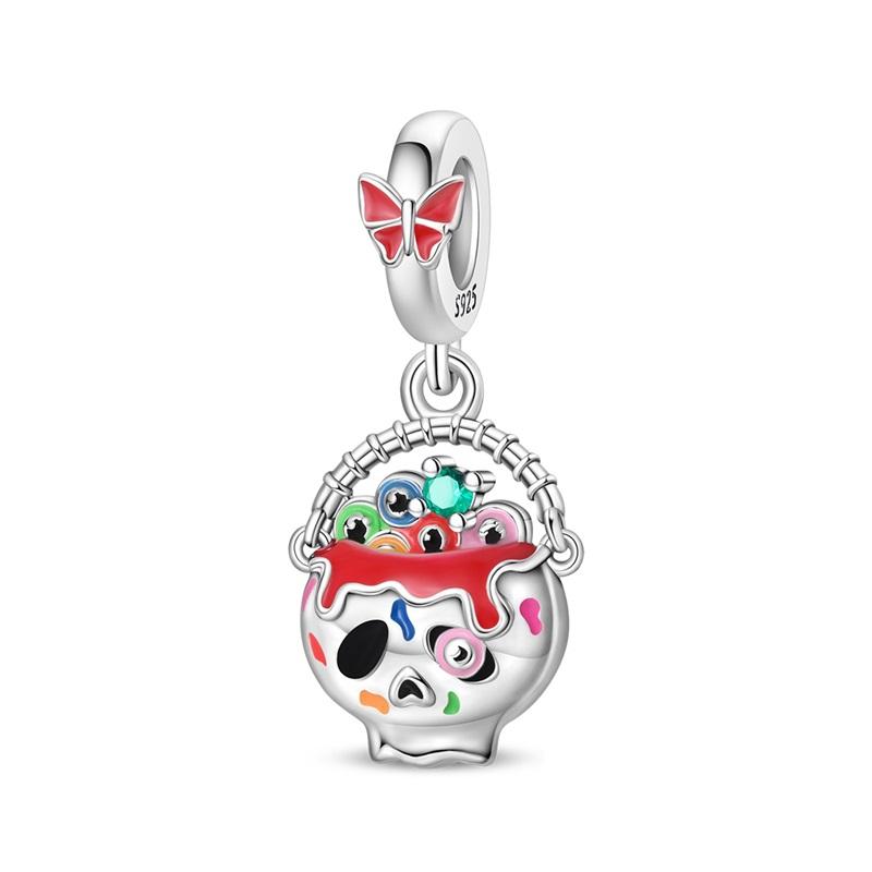 Halloween Series Skullhead Butterfly Bead Component Pendant Bead Component High Quality Fine Jewelry Bead Components Designed For Authentic Original
