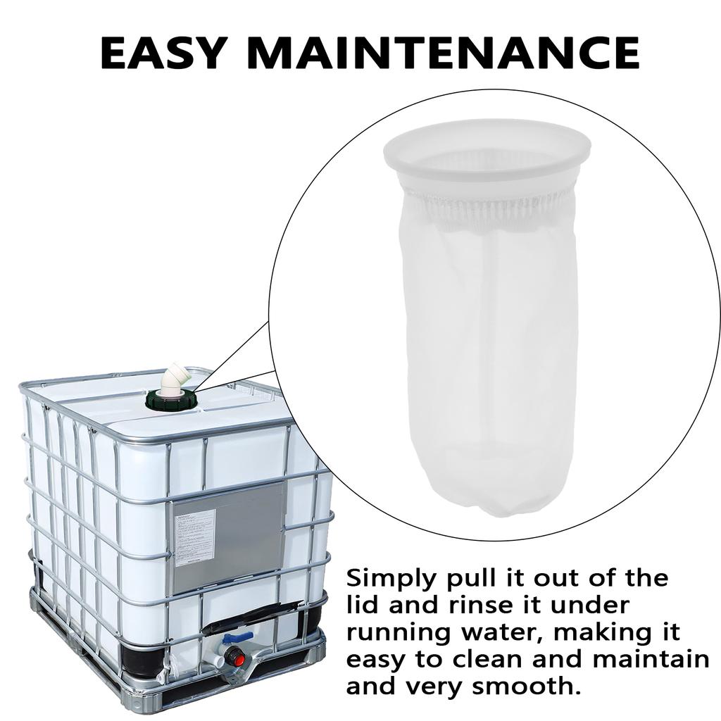 3/6 шт. 4,1x8,26 дюйма Дышащий нейлоновый фильтр для резервуара для воды IBC Многофункциональный фильтр дождевой воды для вентиляции Тонная бочка Пластиковая крышка