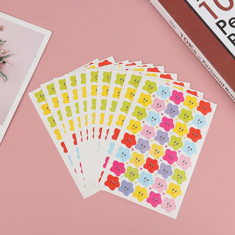 400Pcs Smile Stars Decal School Children Kids Teacher Label Reward Cute Sticker