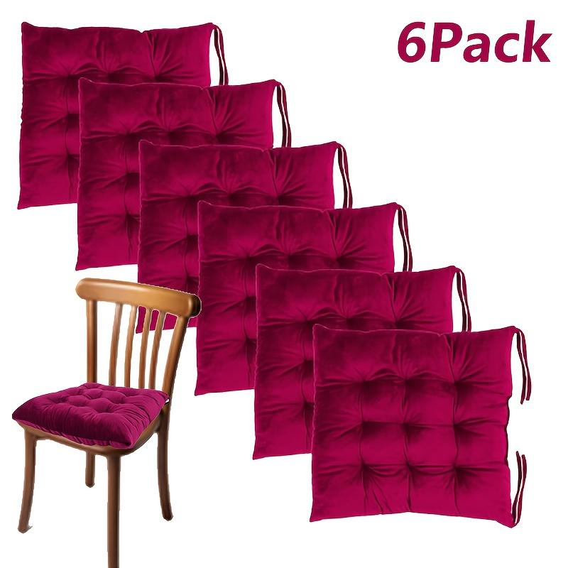6PCS Square Cushion, Thick Cushion, Suitable for Dining Room, Living Room, Bedroom Chairs, Pillows, Pillows