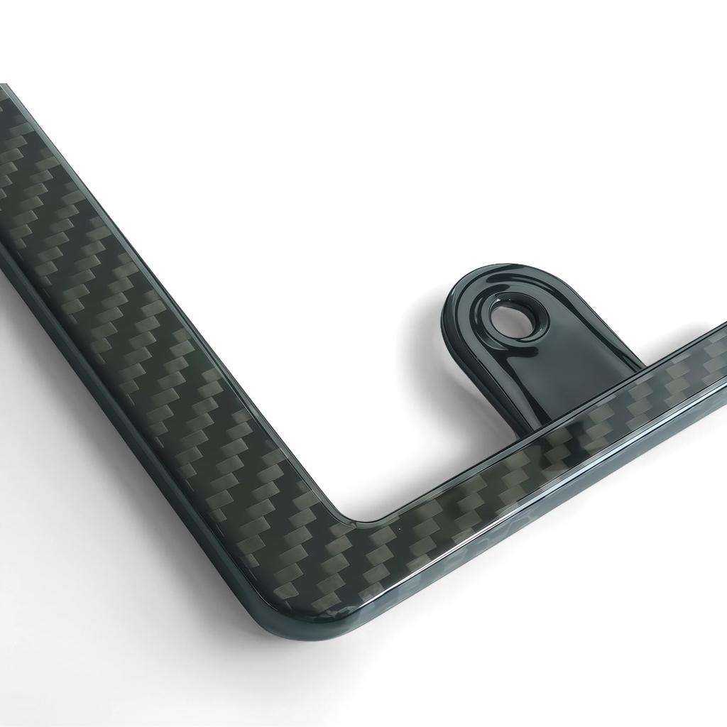 KICARYAJP Carbon Fiber License Plate Universal Exterior Custom Car Car Exterior Carbon Fiber Frame, Dress-Up Parts, Accessories, (Front)