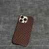 Магнитный Чехол из Углеродного Волокна для Телефона iPhone 16 Pro Max 15 с Текстурой Кевлара, Противоскользящий, Ударопрочный