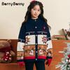 Детский вязаный кардиган BARRY BANNY в стиле колор-блок для девочек