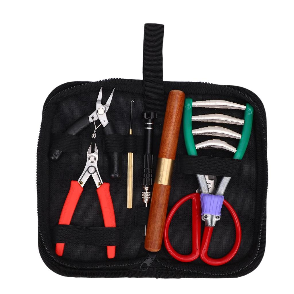 Badminton Racket Stringing Tool Set Bent Nose Pliers Diagonal Pliers Threading Hook Stringing Wire Cone Line Cone