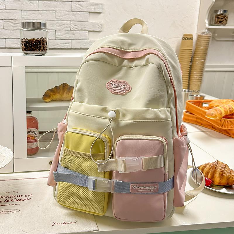 Новые школьные ранцы для девочек начальной школы с ярким внешним видом и для учеников средней школы с несколькими рюкзаками