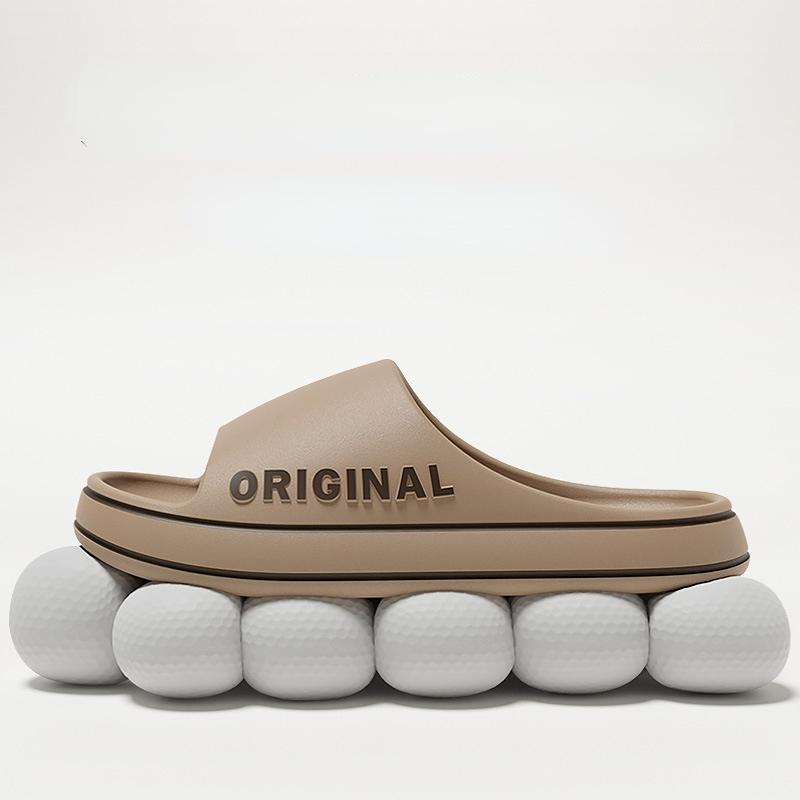 Мужские трендовые новые летние тапочки из ЭВА с мягкой подошвой, облачные шлепанцы, легкая пляжная обувь, мужские противоскользящие сандалии для использования в помещении и на открытом воздухе для пар, ванная комната