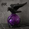Unique Animal Lamp Gothic Raven LED Ball Lamp, Mysterious Crow on Orb Sculpture, Intricate Resin Sculpture Halloween Decorative Table for Bedside