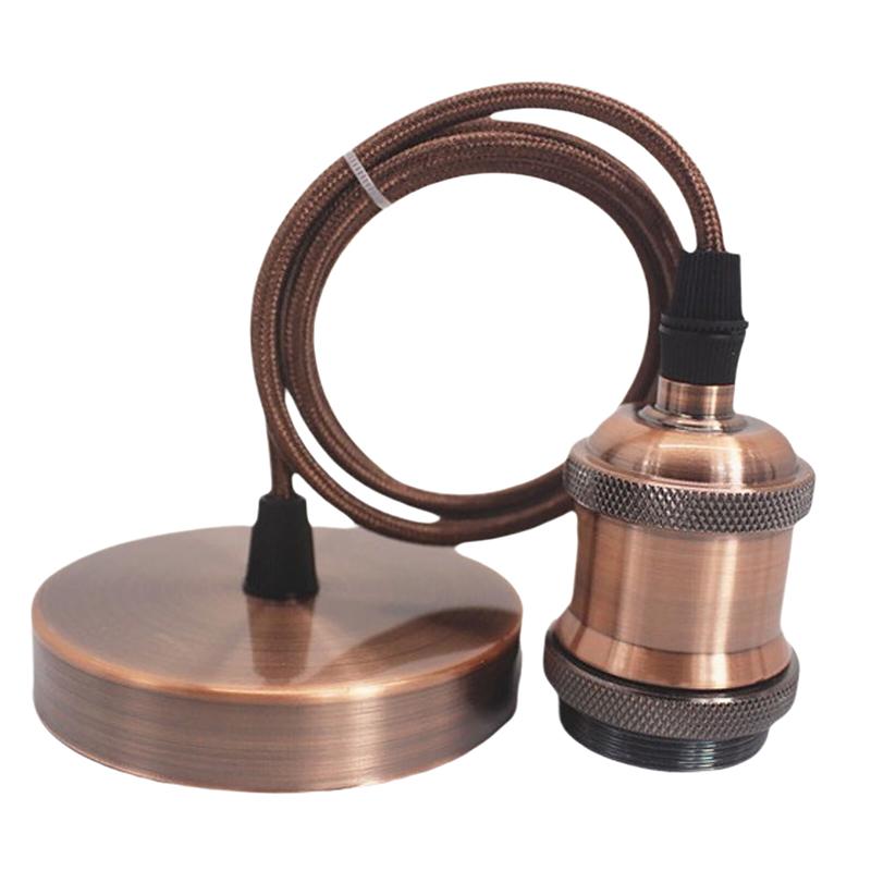 1 шт. Винты для люстры Керамическое основание с потолочным основанием Арматура E27 Винтажный Античная медь Патрон для лампы