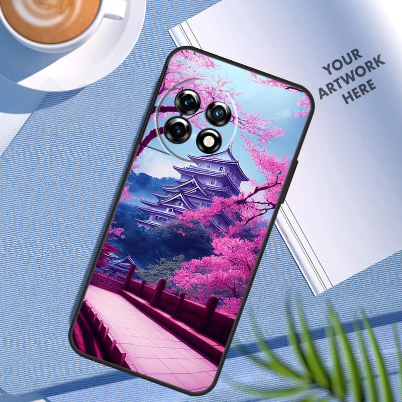 Японское искусство Храм Сакура Чехол для OnePlus Nord CE 5 3 4 Lite N20 N30 OnePlus 15 13 12 11 8 9 10 Pro 10T 13R 13T Чехол