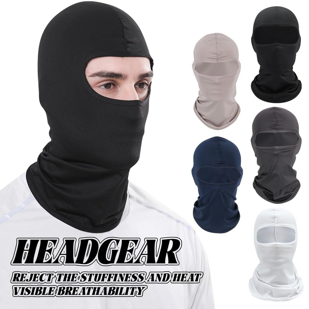 Ice Silk Headgear Mask For Summer Outdoor Motorcycle Riding, Breathable And Suitable For Head Circumference 58-65