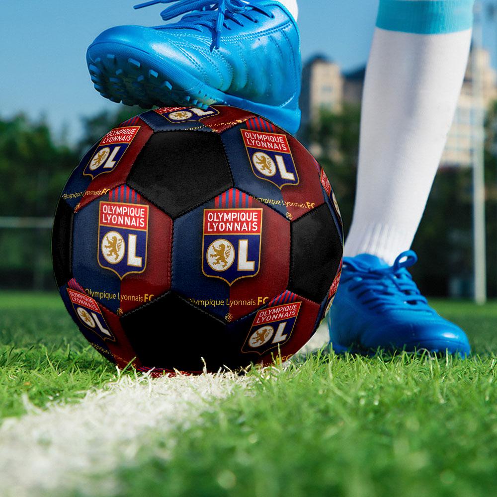 1PC OL size 5 soccer ball PrahaIndoor Soccer Ball Colorful All Ages Machine Stitched PVC Competition Ready Durable High-Bounce