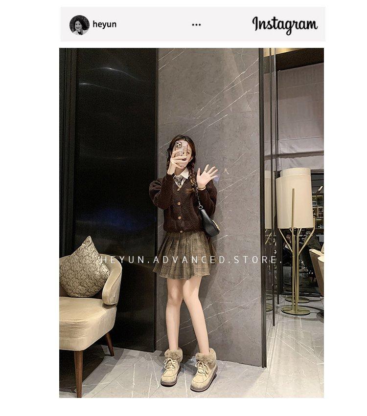 2022 New Fashionable Northeast Warm Cotton Shoes for Women In Winter with Thick Velvet and Round Lace Snow Resistant Thick Bottom Short Boots