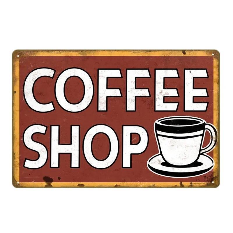 Парижское кафе, кофейня, жестяная вывеска, итальянский кофеин, винтажная металлическая доска, кухонный бар, Настенный декор, ретро постеры, железная живопись