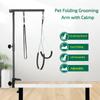 Dog Grooming Arm with Clamp Dog Fixed Folding Beauty Stand Adjustable Table Hanger for Small Medium Dogs/Cat At Home Cutting